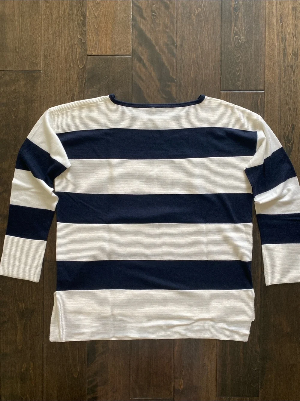 Vince Cashmere Blend Stripe Crew Sweater